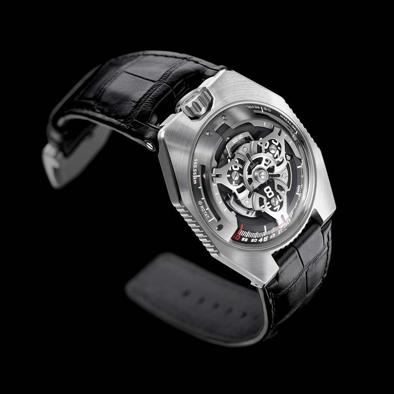 小眾手表：URWERK UR-100時空個性夜光手表-復刻表