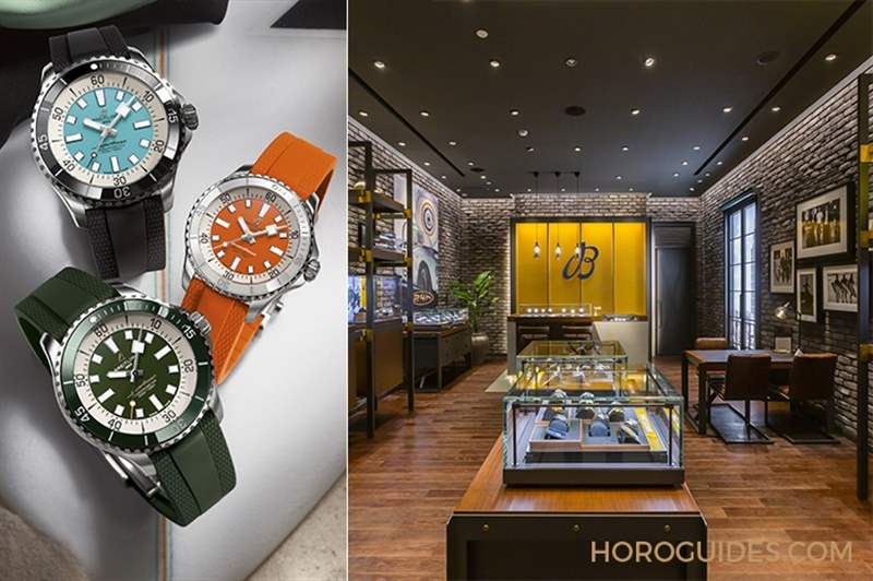 百年靈臺北101專賣店試營運SuperOcean新表全新到貨-復(fù)刻表