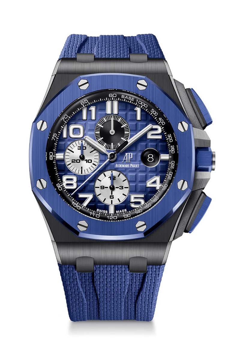 愛彼皇家橡樹離岸型26405NR自動(dòng)上鏈計(jì)時(shí)碼表黑色陶瓷-復(fù)刻表