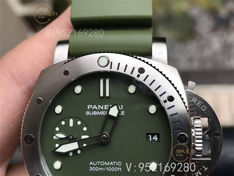 VS廠沛納海pam1055綠?；陱?fù)刻做工怎么樣,別具一格的軍綠色-復(fù)刻表