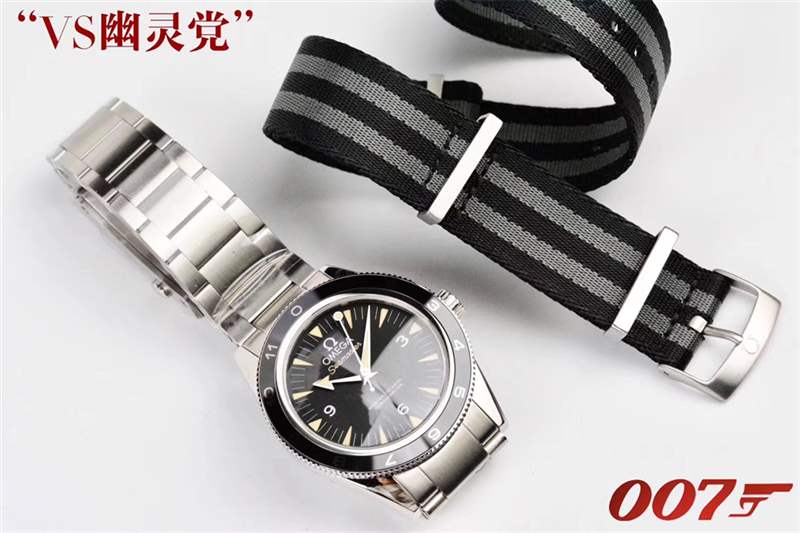 VS廠歐米茄海馬007幽靈黨復(fù)刻表評(píng)測(cè),對(duì)比正品做工怎么樣-復(fù)刻表