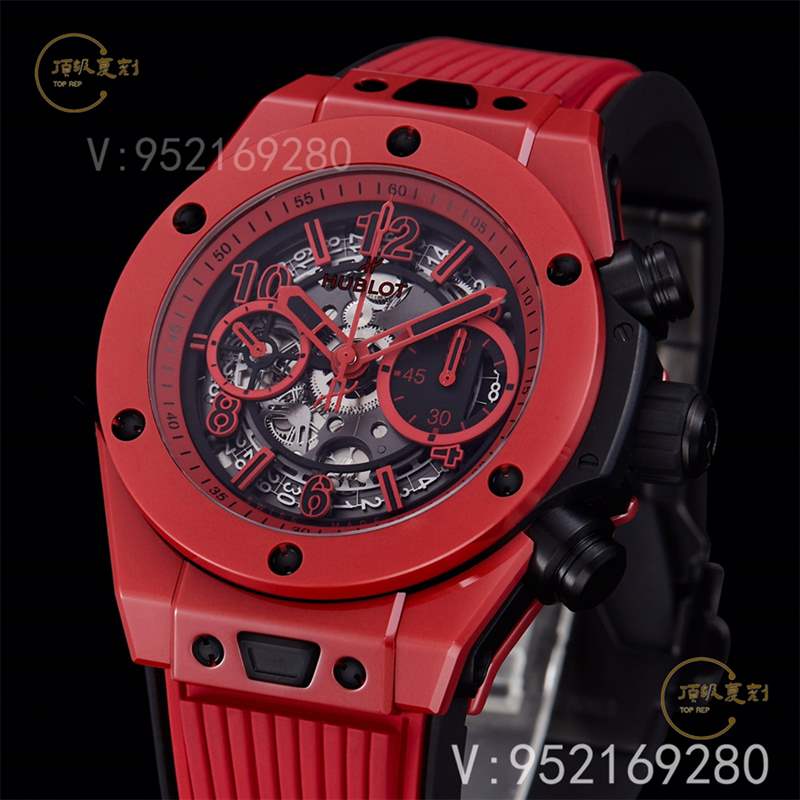 彩色陶瓷工藝展現(xiàn)-BBF廠宇舶恒寶big bang大爆炸法拉利紅色復刻表-復刻表