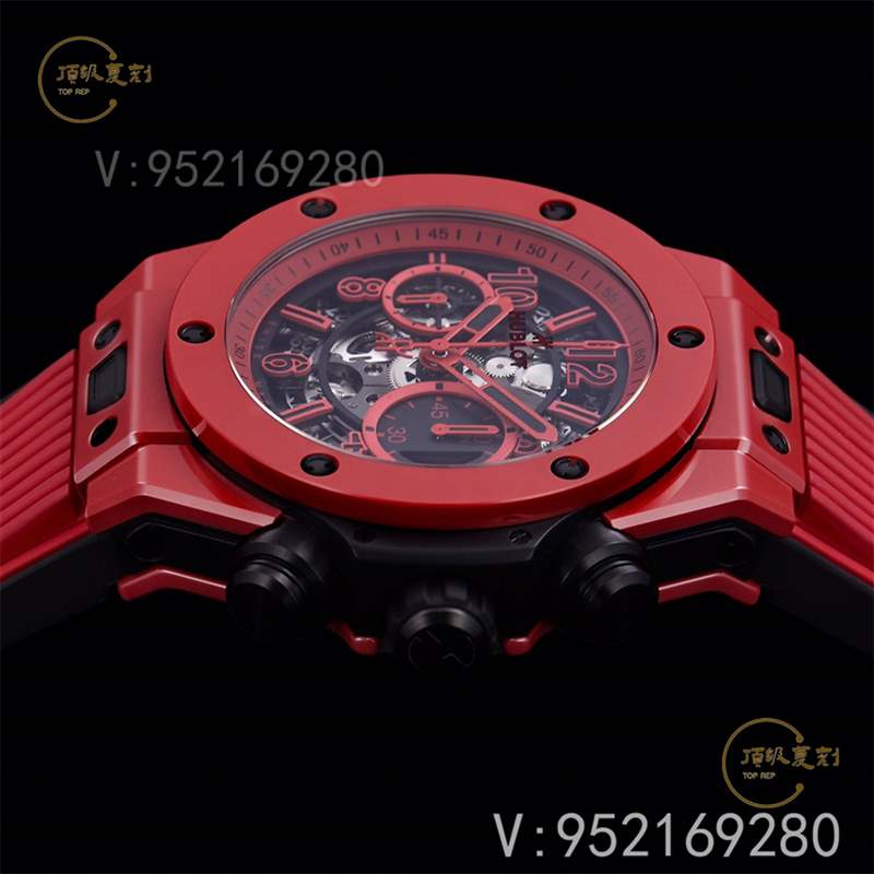 彩色陶瓷工藝展現(xiàn)-BBF廠宇舶恒寶big bang大爆炸法拉利紅色復刻表-復刻表