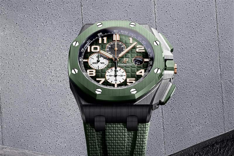 愛彼皇家橡樹離岸型26405NR自動(dòng)上鏈計(jì)時(shí)碼表黑色陶瓷-復(fù)刻表