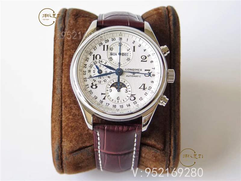 GS廠浪琴名匠月相八針復(fù)刻表對比正品做工怎么樣-復(fù)刻表