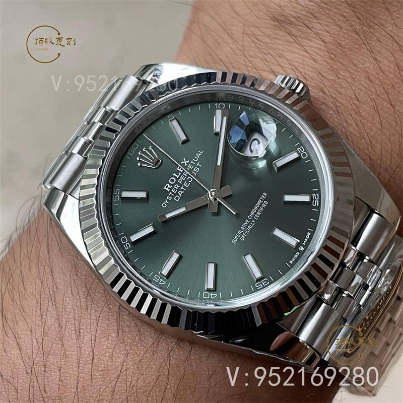 c廠(clean廠)勞力士日志126334薄荷綠盤41mm復刻表做工怎么樣-復刻表