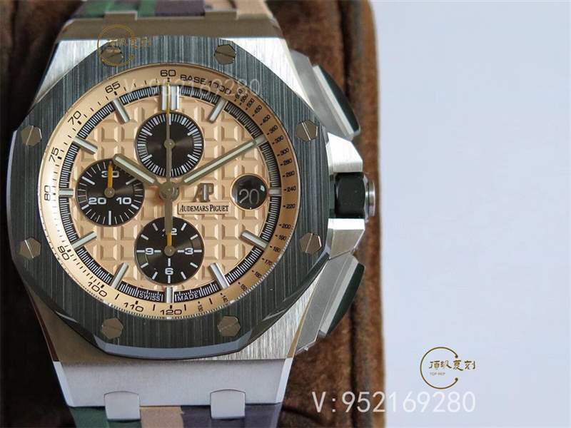 JF廠AP愛彼26400迷彩色皇家橡樹離岸型計時復(fù)刻表做工怎么樣-復(fù)刻表
