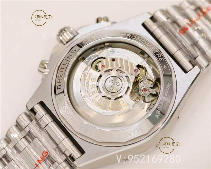 GF廠百年靈機械計時鋼王B01系列賓利綠盤復刻表做工評測-復刻表