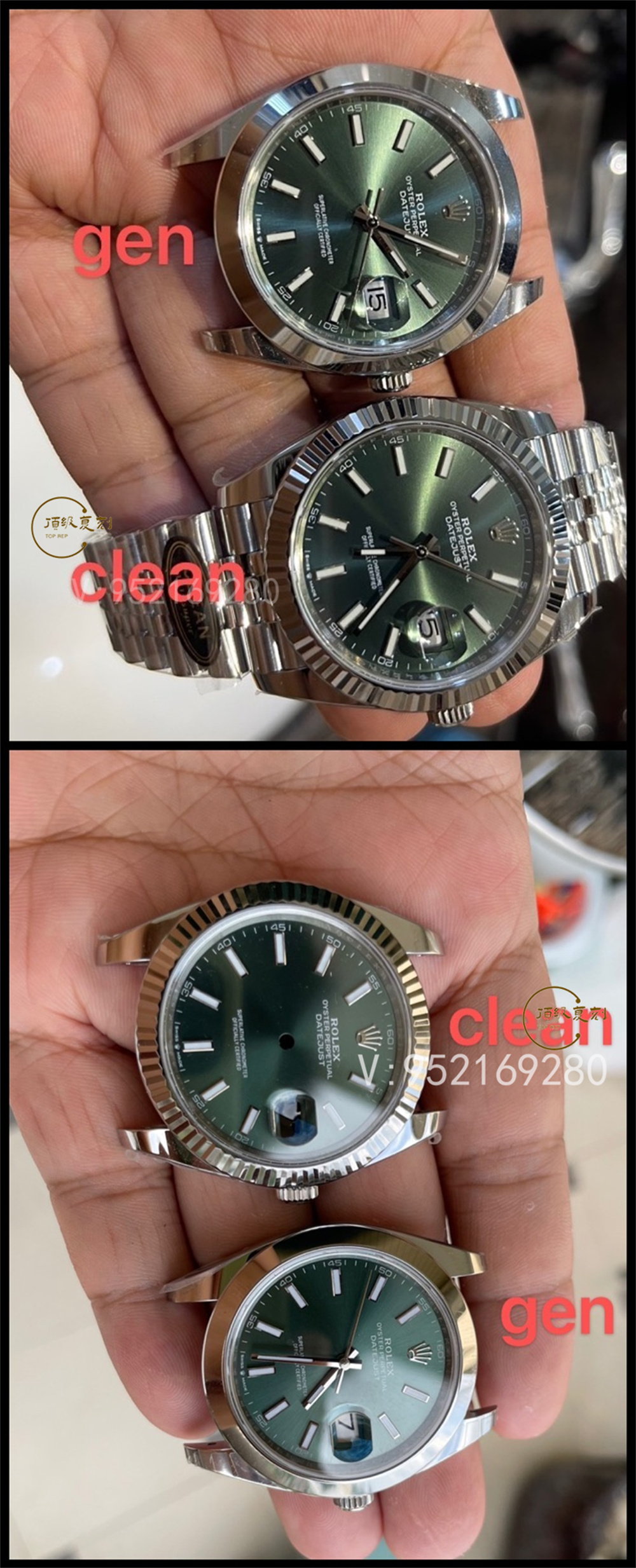 Clean廠C廠薄荷綠日志41mm對(duì)比正品怎么樣,C廠薄荷綠日志真假對(duì)比評(píng)測(cè)-復(fù)刻表