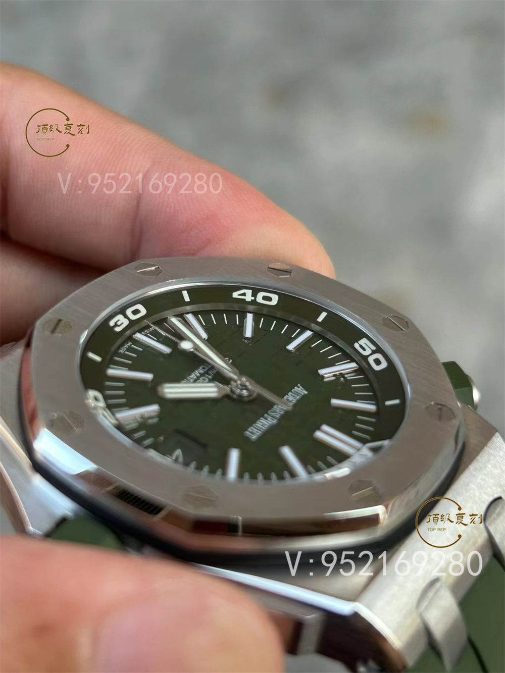 APS廠愛彼AP15710新配色綠/白盤一體機(jī)做工怎么樣-復(fù)刻表