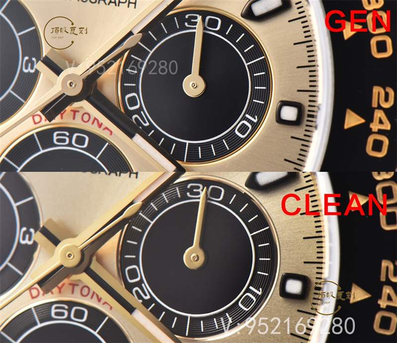 勞力士4130機(jī)芯余文樂(lè)迪通拿復(fù)刻表那個(gè)廠做的最好,BT廠和C廠對(duì)比那個(gè)更接近正品-復(fù)刻表